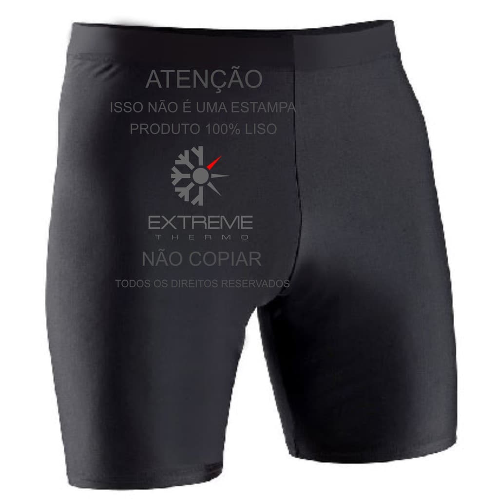 Bermuda Térmica de Compressão com Proteção Uv Tipo Lycra Extreme Thermo