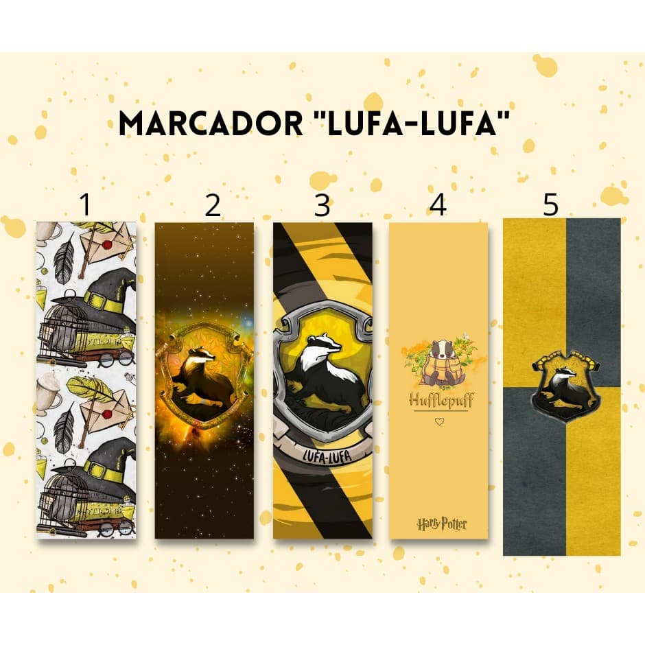 Marcador de página Lufa-Lufa plastificado com ou sem tassel