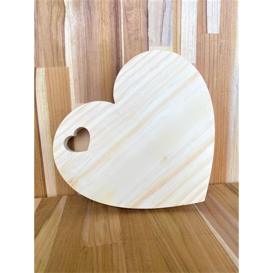 Tábua Coração Tam M De Pinus Decoração