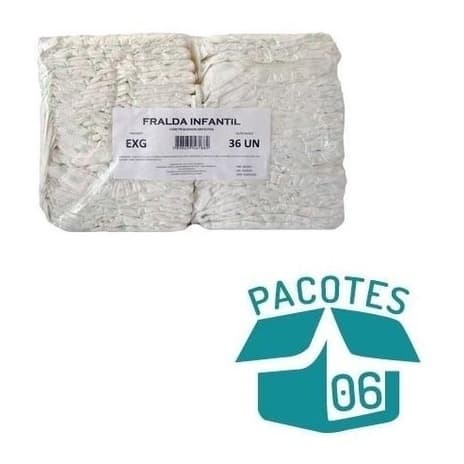 Fralda Infantil Com Pequenos Defeitos ( Exg ) 6x36 = 216 Un