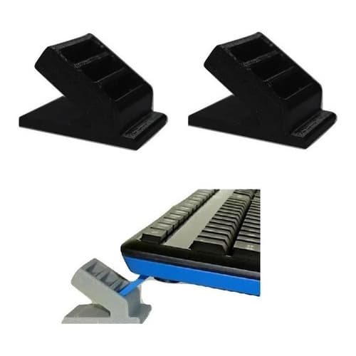 Par Suporte Apoio Ergonomico Elevação Pé Teclado Universal