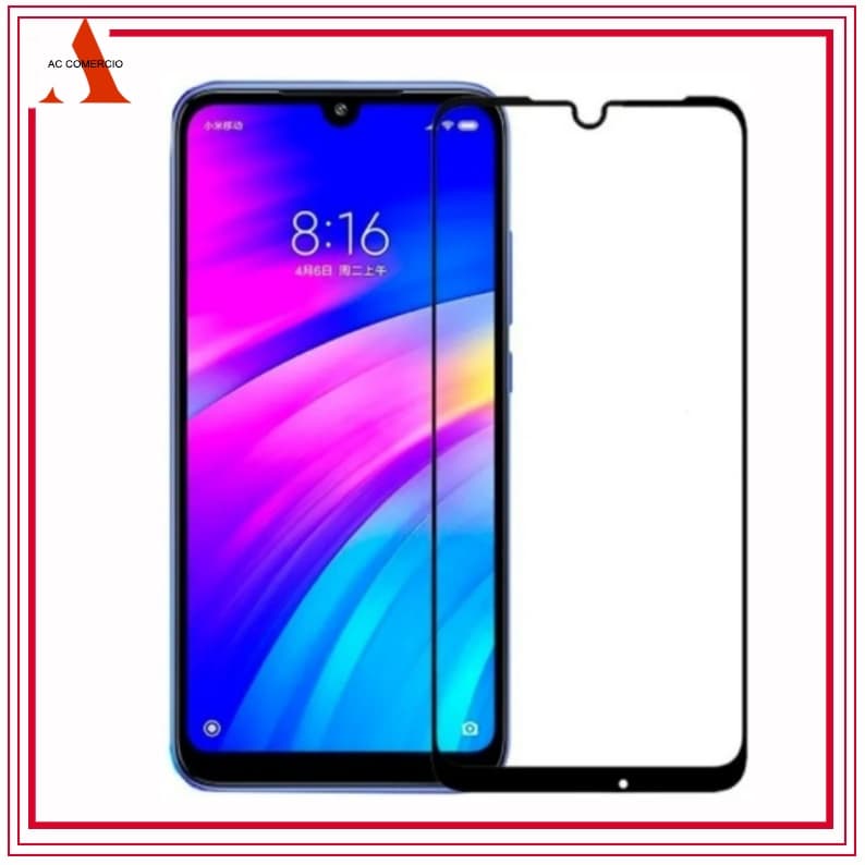 kit 2 Película de Vidro 3D Anti Queda Xiaomi Redmi 8 Redmi 9 Redmi 9A Redmi 9C Note 8 Note 8 Pro Note 9