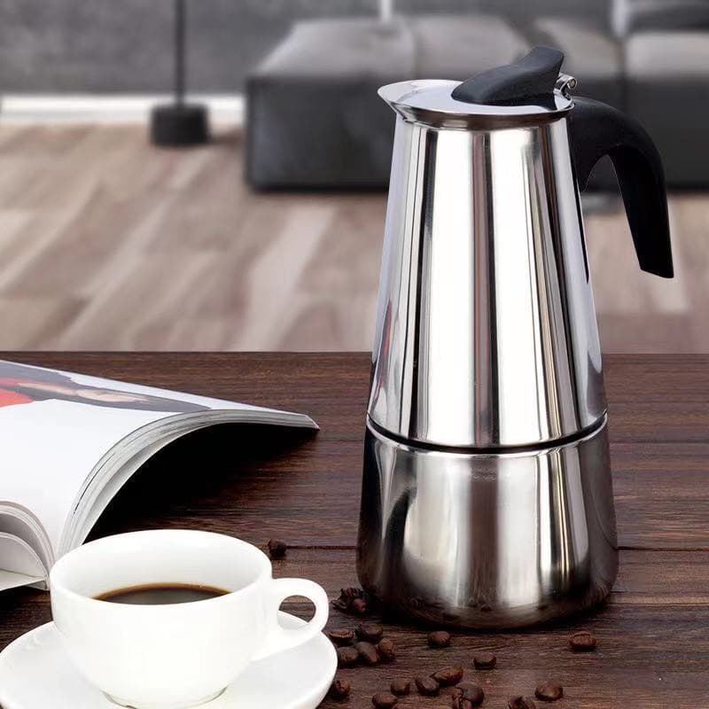 Cafeteira Italiana 2 Xicaras Aço Inoxidável Inox Moka Café Expresso