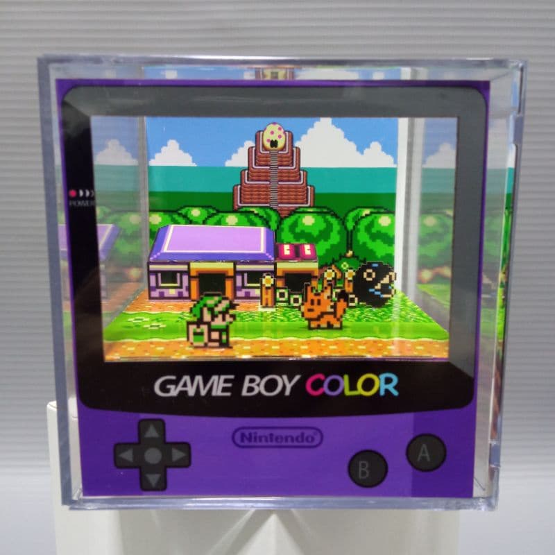 Cubo Diorama Game Boy Color Zelda Link's Awakening DX Koholint Island