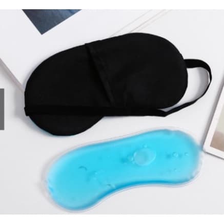 Máscara Tapa Olho com Gel Térmico para Viagens Dormir e Descanso Estampas Fofas e Pelúcia Pronta Entrega