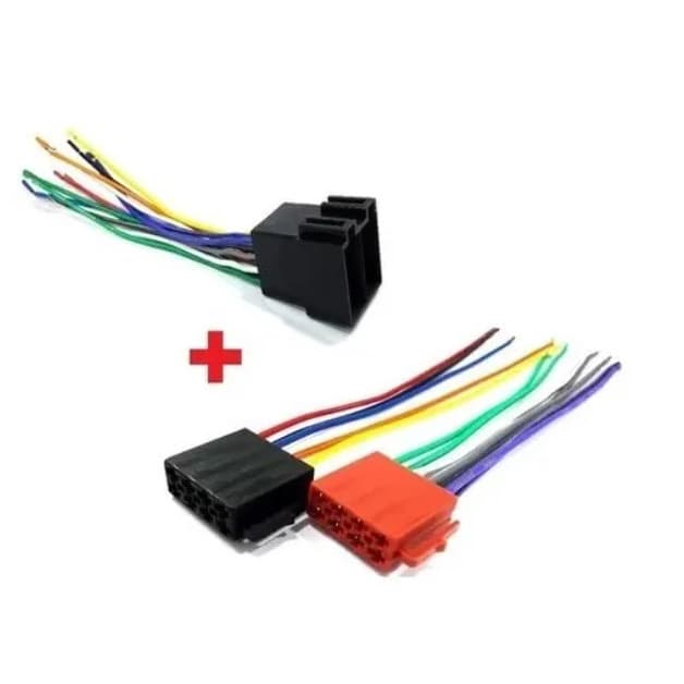 Kit Chicote Conector Iso Macho E Fêmea Universal 16 Vias
