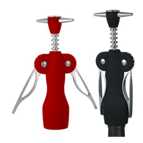 Saca Rolhas Abridor De Vinho Emborrachado Inox Profissional