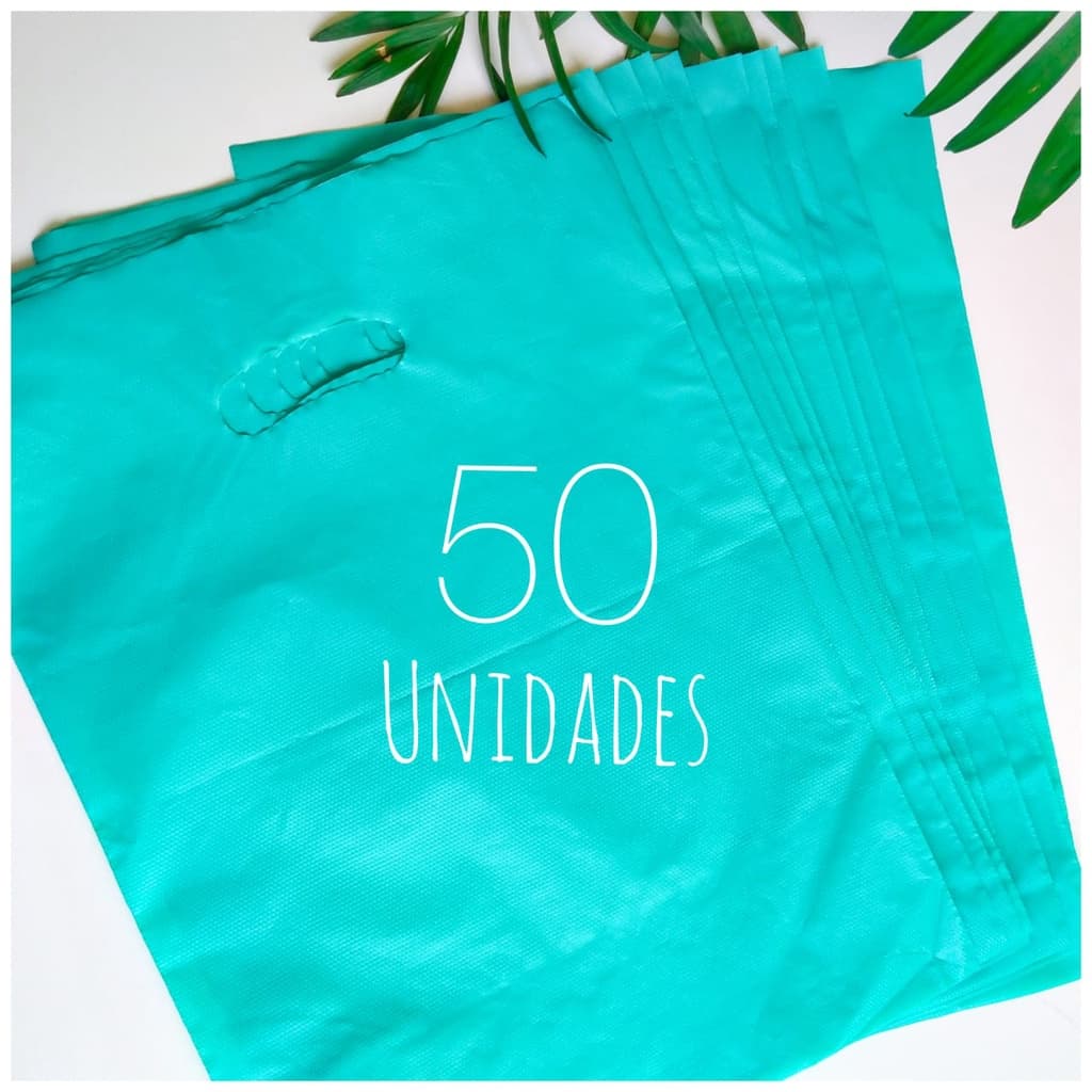 50 Sacolas Plástica Premium Boca de Palhaço 20x30