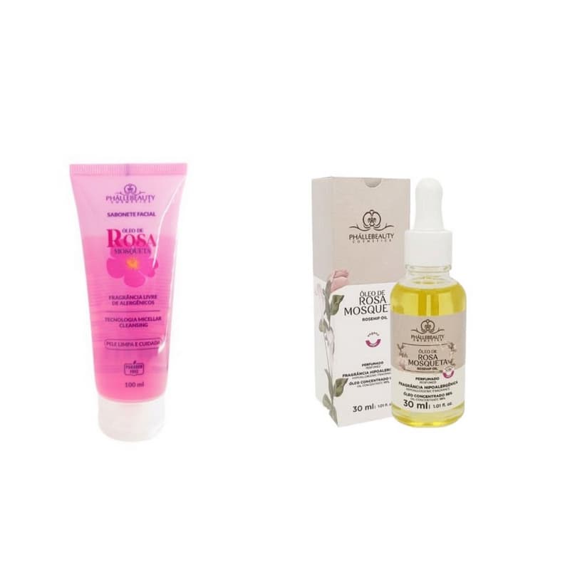 Sabonete Rosa Mosqueta + Óleo Rosa Mosqueta PhálleBeauty