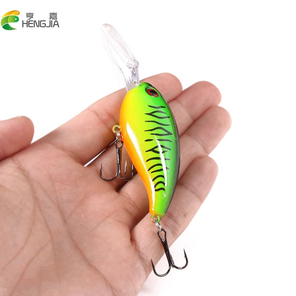 HENGJIA 1PC Big Crankbait Wobblers Tackle 14g/10cm Isca De Natação Robalo Pesca