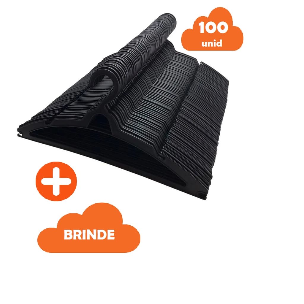 Kit 100 Cabides Premium Para Lojas Pronta Entrega - Escolha a quantidade do kit