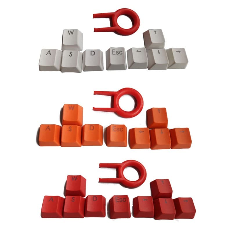 9 Keys PBT Backlit Keycaps WASD Direction With Puller For