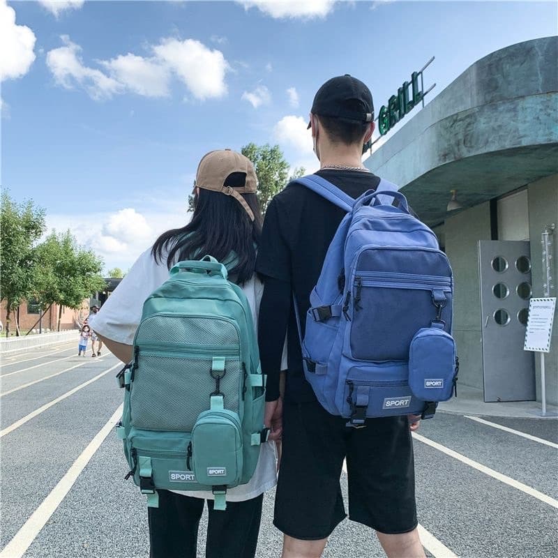 Mochila Feminina Grande Capacidade Masculina Impermeável Unissex Faculdade Escolar