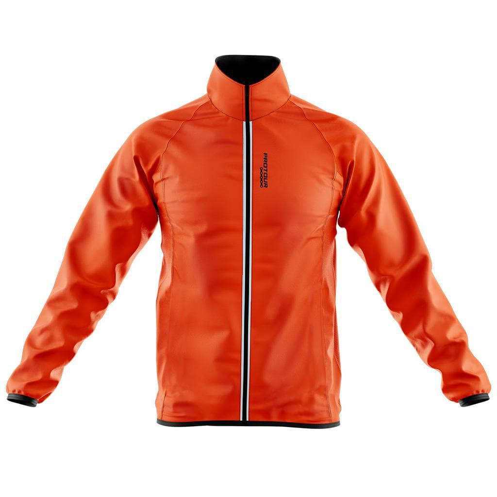 Jaqueta Corta Vento Impermeavel Bike Pro Tour  Laranja Neon Unissex