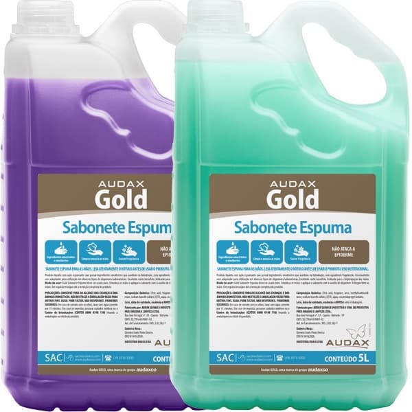 Sabonete Espuma Audax Gold 5 Litros