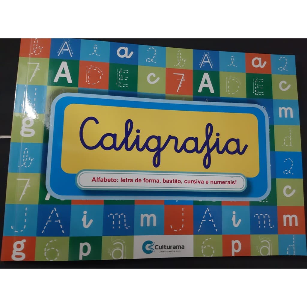 Livro Super Caligrafia Completa - Alfabeto Letra De Forma, Cursiva=48 paginas