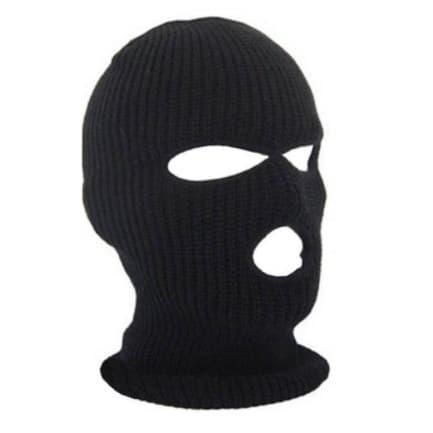 Touca Ninja Balaclava 3 Furos Motoqueiro Respirável Proteção UV Frio Vento Inverno