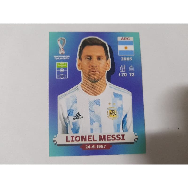 Figurinha Lionel Messi Copa 2022