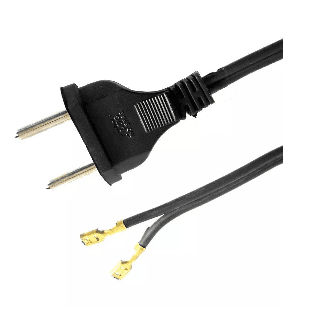 Cabo Para Ferro De Passar Roupas 1,80mts 105° Preto