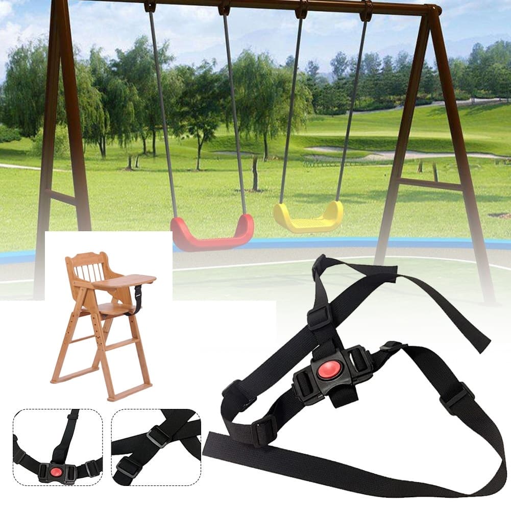 Cinto Segurança Cadeirão Carrinho Bebê Infantil Alimentação 3 Pontos Cadeira Alta Refeição Galzerano