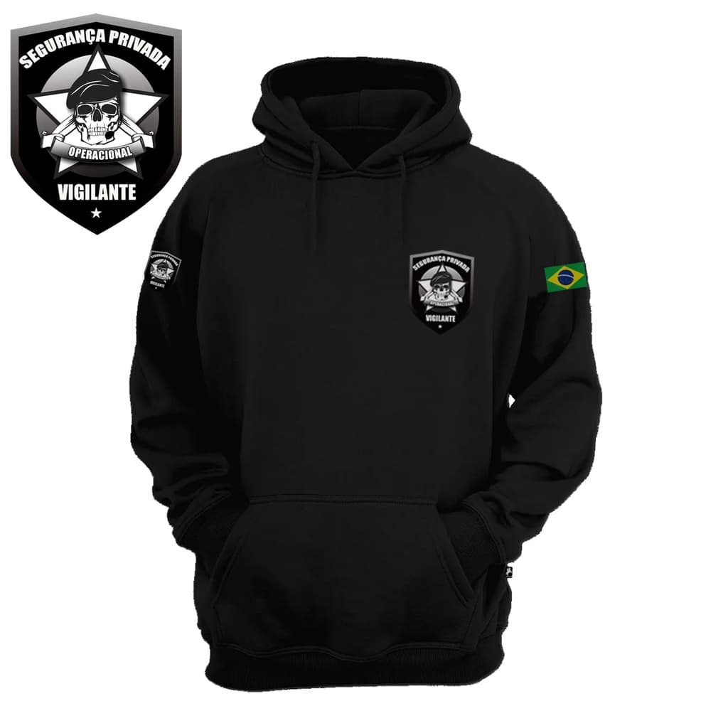 Moletom Masculino Flanelado Segurança Privada lançamento