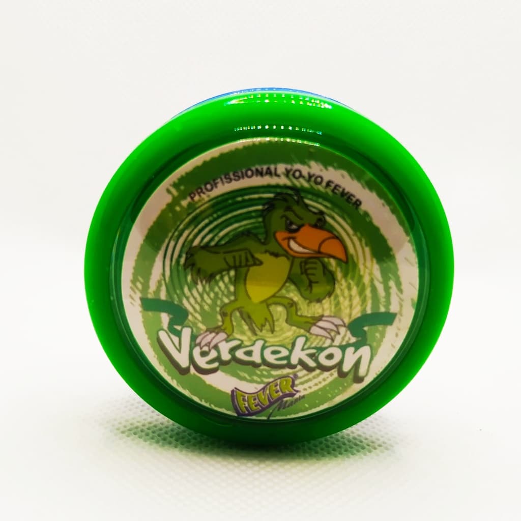 Yoyo Fever Verdekon Profissional Eixo Fixo de Madeira Original + 3 cordinhas para yoyo