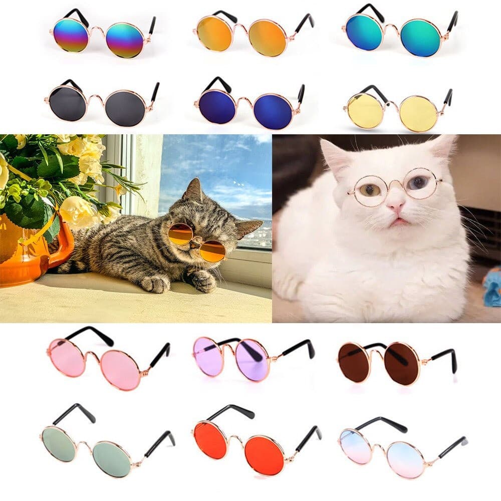 Óculos de Sol para Pets Pequenos/Cães e Gatos/Proteção Universal para os Olhos