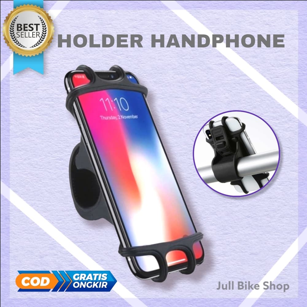Suporte Para Celular De Bicicleta De Borracha HP Taffsport , Guiador Dobrável Motocicleta , mtb , etc .
