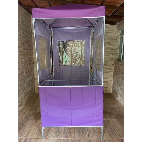 BARRACA DE FEIRA CAMELO FEIRANTE 1,00X1,00 COM FECHAMENTOS LATERAIS