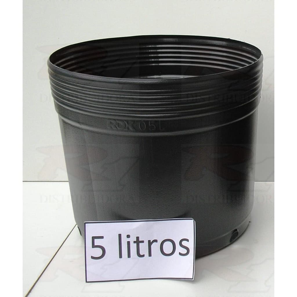 10 Vasos RDK de 5 Litros Embalagem Para Flores Mudas Plantas , plástico fino, flexível