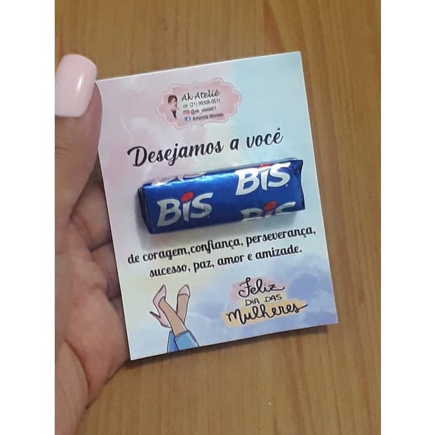 Tag Bis Dia Das Mulheres 20 UNID - Brinde - Lembrancinha - Presente