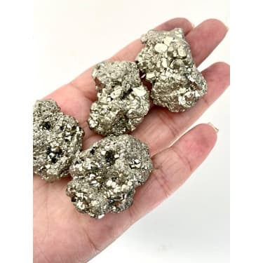 5 Unidades Pirita Pedra Bruta De Natural Prosperidade