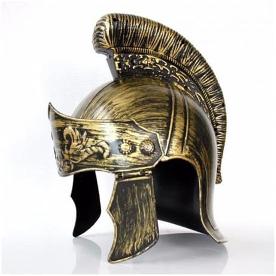 Capacete Soldado Romano Gladiador Medieval - Dourado