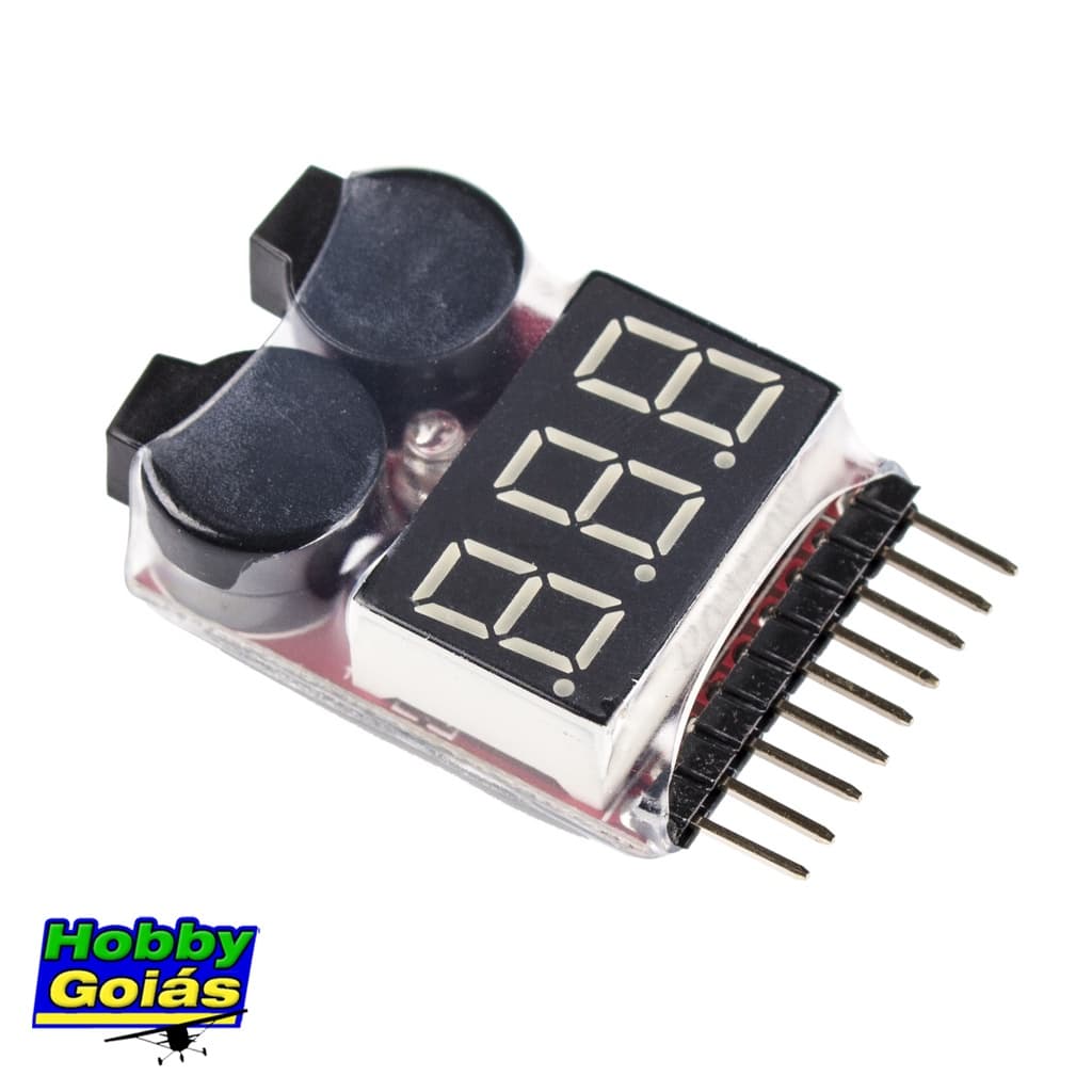 Buzzer Alarme Indicador Tensão Para Bateria Lipo 1-8s Brinquedos de Controle Remoto