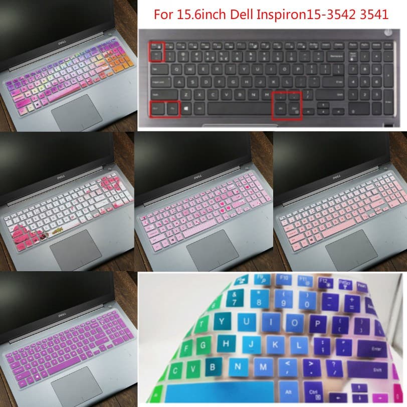 Capa Protetora De Silicone Ultra-Fina Para Teclado De Laptop De 15,6 Polegadas / Dell Inspiron15-3542 / 3541