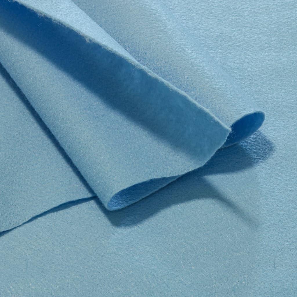 1 Metro Tecido Feltro Grosso Liso 100% Poliester Azul Bebe