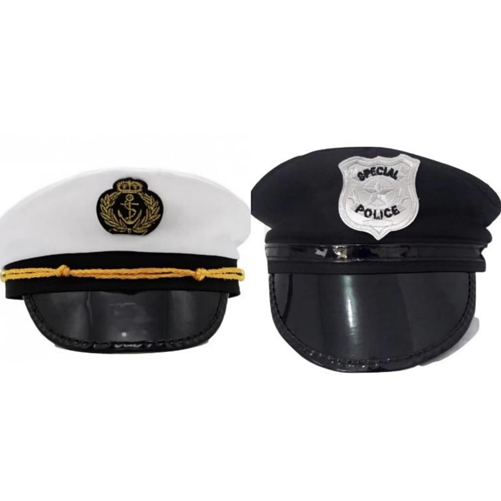 Chapéu Quepe Boina Marinheiro, Policial,Carnaval Festas Fantasia adulto cosplay UNIDADE