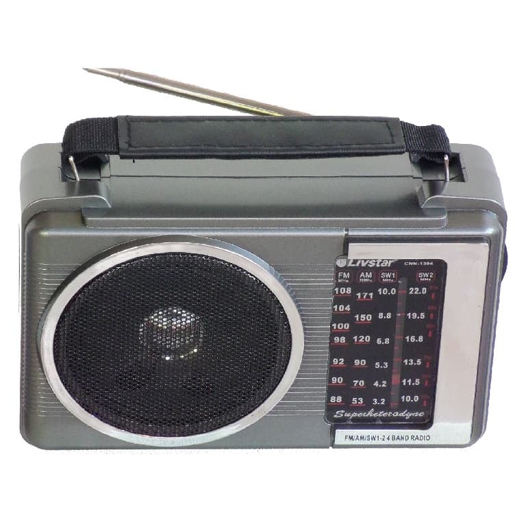 Radio Portatil Am Fm pilha 110v 220v Livstar cnnn 1394