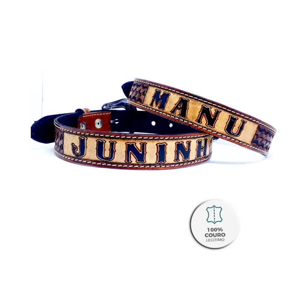 Cinto Infantil Country Personalizado Com Nome  100% Couro Legítimo - R-15