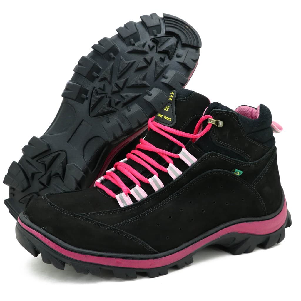COTURNO ADVENTURE FEMININO COURO 019 PRETO