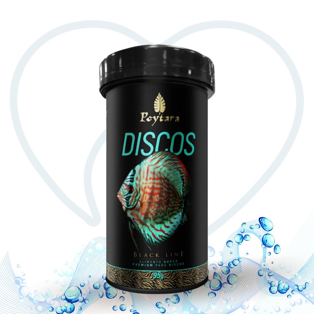 Poytara Discos Black Line 35g Ração Super Premium Para Peixes