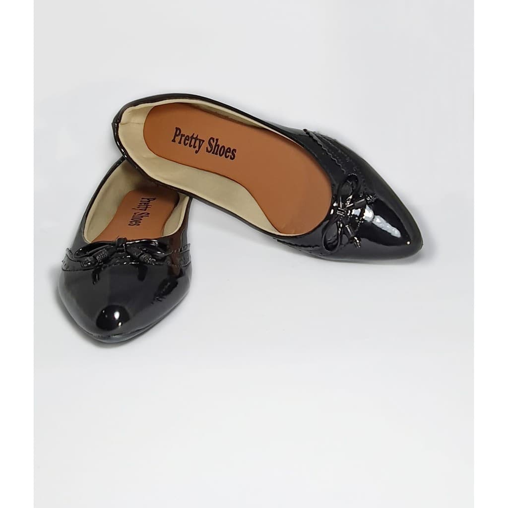 Sapatilha feminina com lacinho moderno estilo moderno moda dia a dia bico fino.