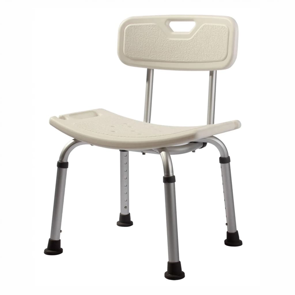 Banco De Banho Em Alumínio Regulável Com Encosto -FST5104 - Zimedical