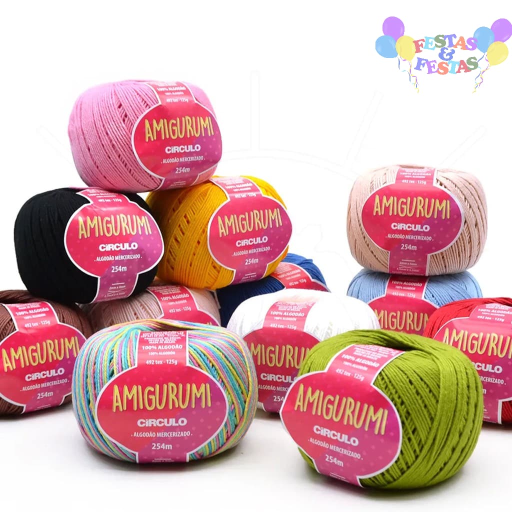 Fio Amigurumi Círculo 125g 254mts Escolha As Cores