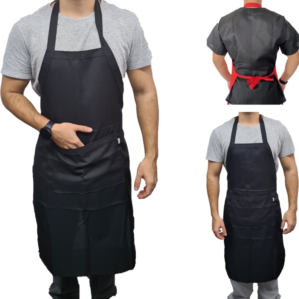 Avental de Frente Oxford Masculino Feminino Com Bolso