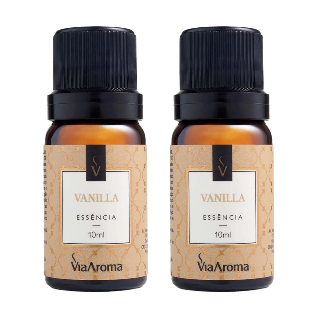 Essência Aromatizadora de Ambiente Via Aroma Vanilla - Kit 2 unidades