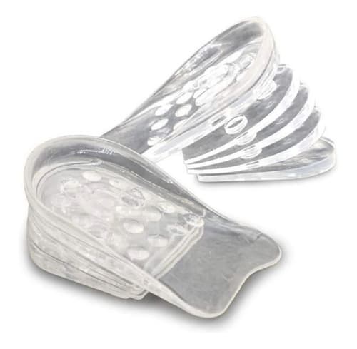 Palmilhas Elevator Gel De Silicone 3cm Transparente