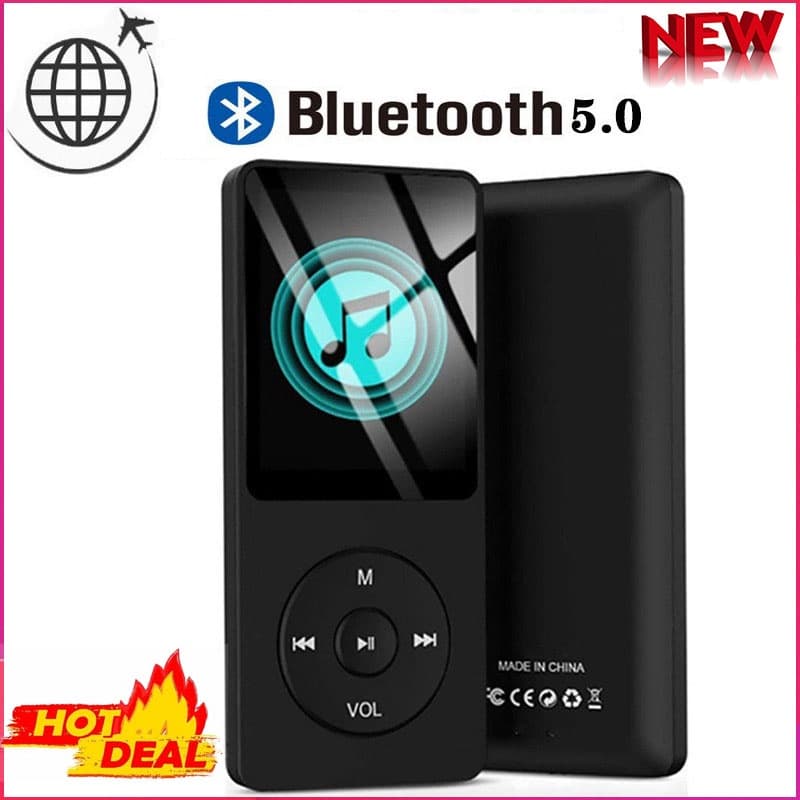  Bluetooth 5.0 MP3 Player HIFI Sport Music Speakers MP4 Media FM Radio Voice Recorder Ebook Reader