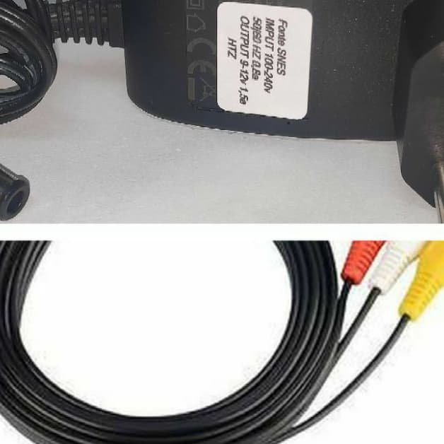 fonte e cabo para super Nintendo