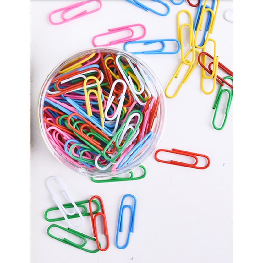 Clips Colorido Papel Metal Prendedor Organizada